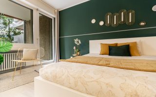 le mur à peindre en couleur dans une chambre pour un effet réussi